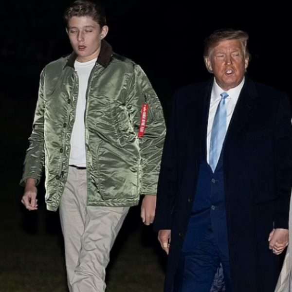 Barron Trump, 15,  is now 6’7” in height