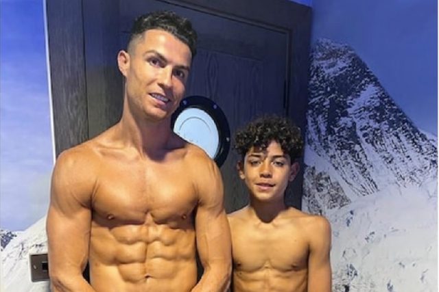 Christiano Ronaldo and son flex ABS after workout session – Kerosi Blog